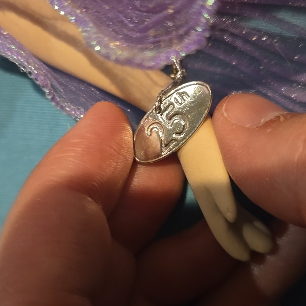 Disney The Little Mermaid 25th Anniversary Porcelain Doll With Stand - Picture 3 of 9
